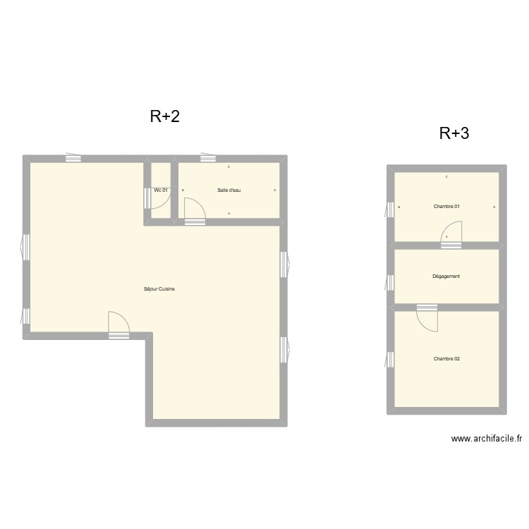 350602284. Plan de 6 pièces et 110 m2
