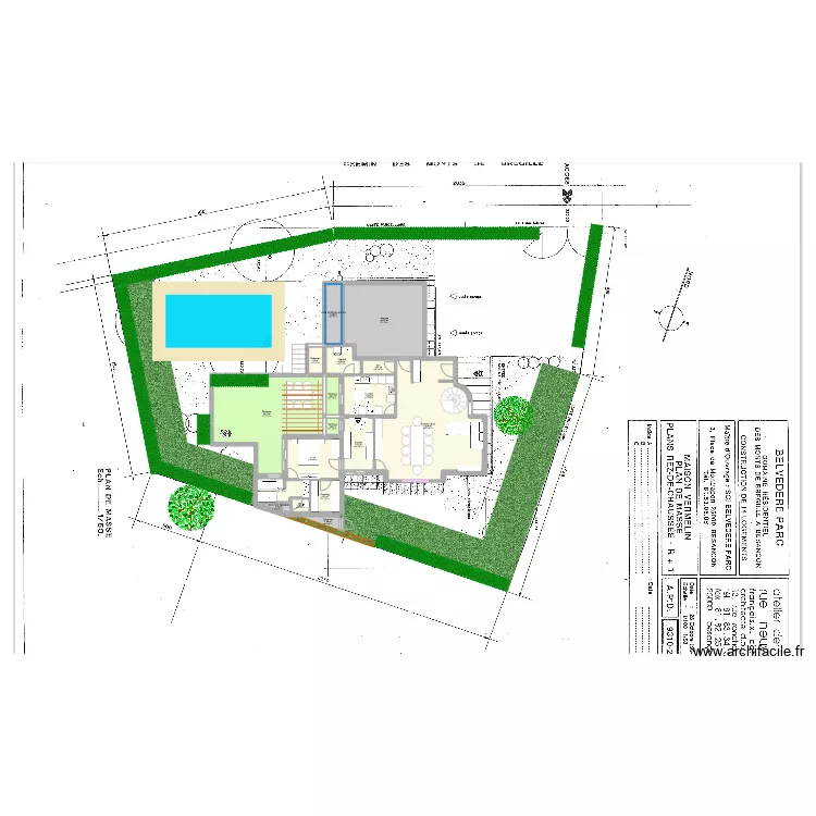 Chambre sur l'avant 2. Plan de 