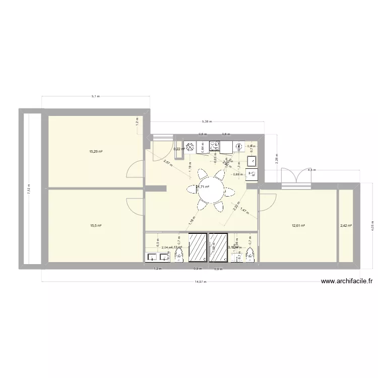 appartement adda benaouda3. Plan de 
