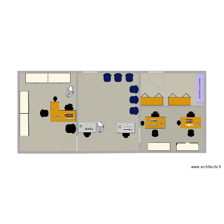 brie des nation carrosserie. Plan de 4 pièces et 40 m2