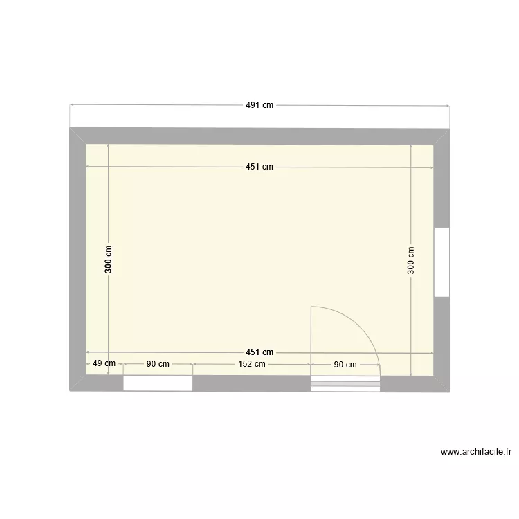 Abri jardin. Plan de 