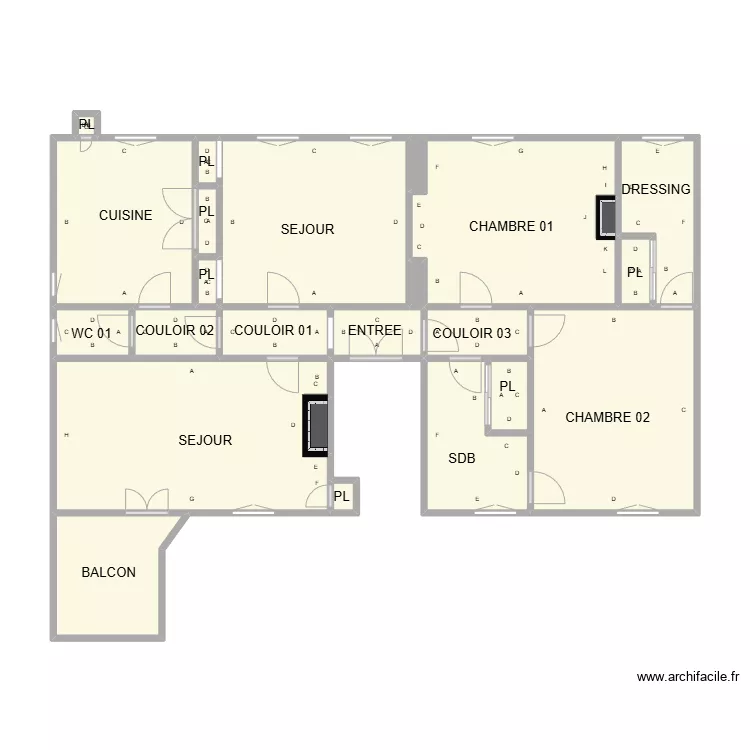 PLAN 21 CLERRISSEAUX PLB. Plan de 
