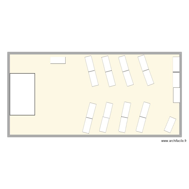 salle st ouen 2. Plan de 1 pièce et 190 m2