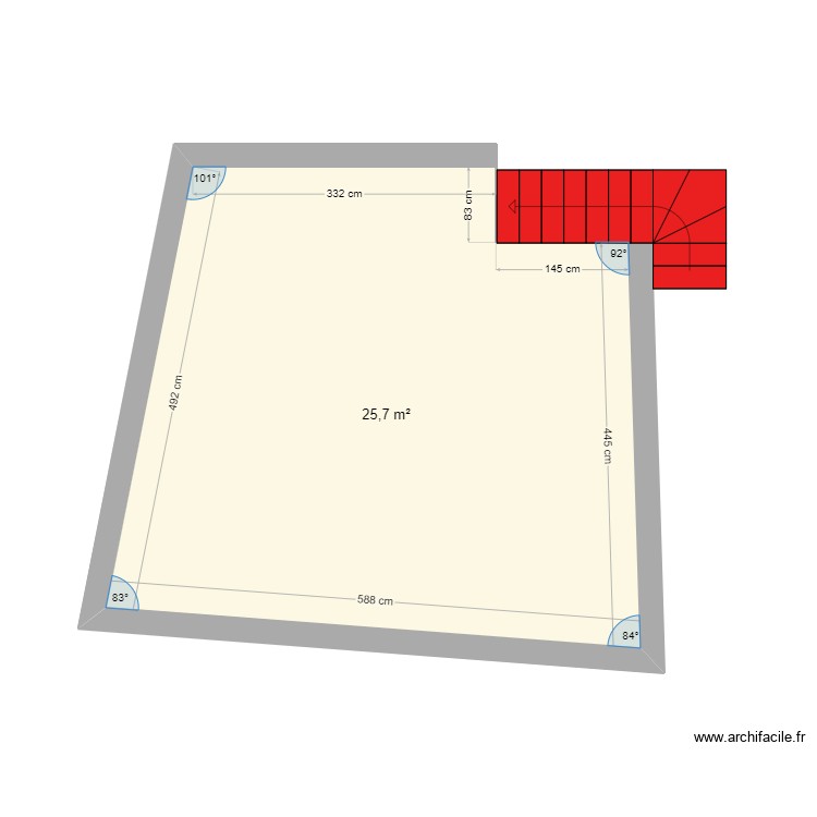 Mezzanine. Plan de 0 pièce et 0 m2