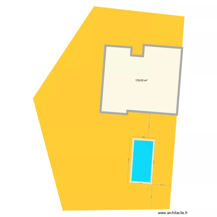 DELABY. Plan de 
