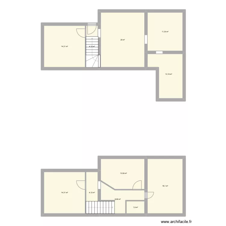 Maison Sainte savine. Plan de 11  et 114 m²