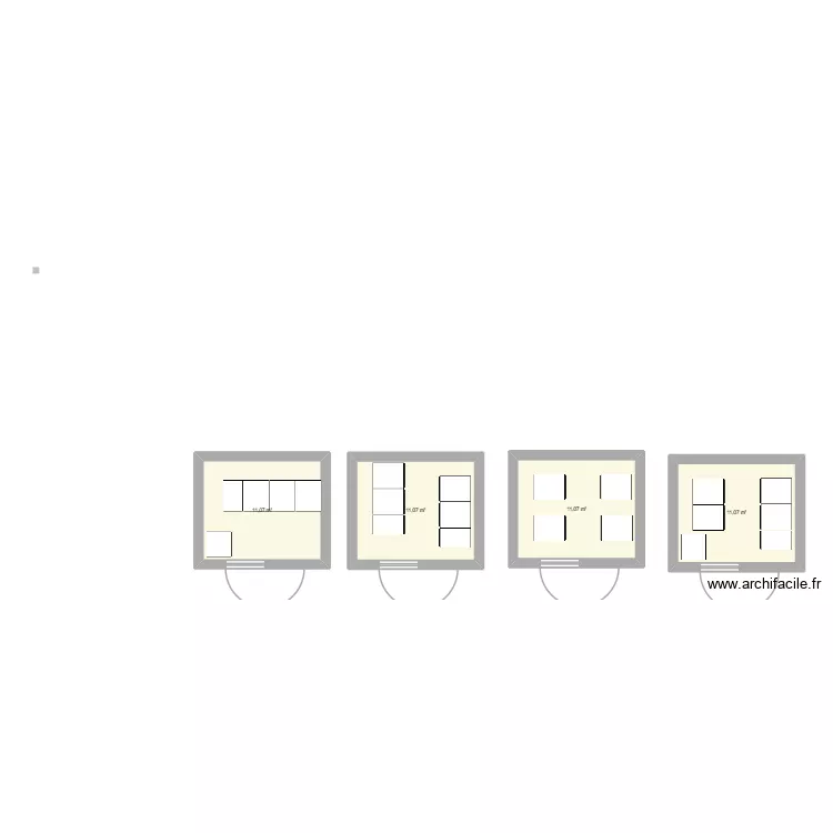 RDC_R+5. Plan de 4 et 44 m² RDC_R+5. Plan de 4 et 44 m²