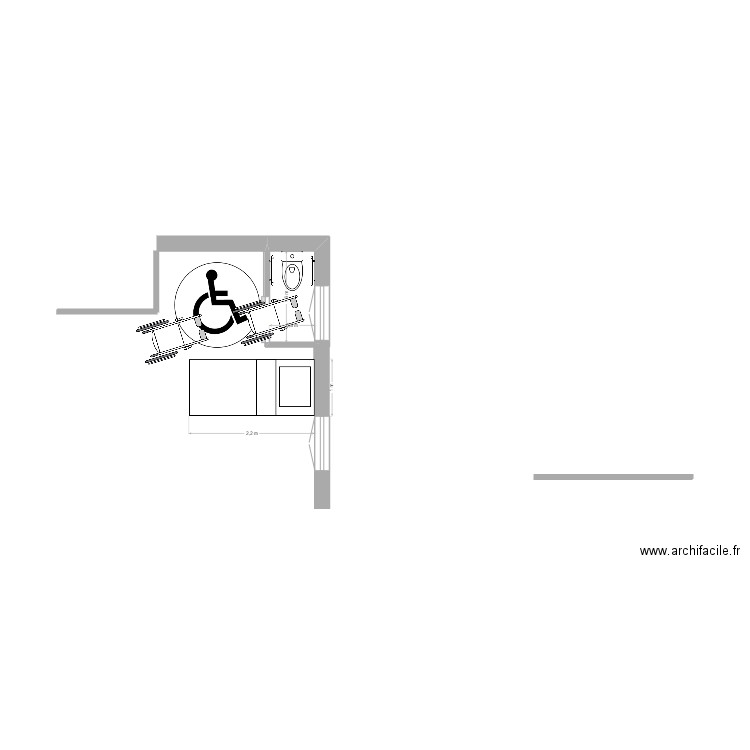 AMENAG 2. Plan de 1 pièce et 1 m2