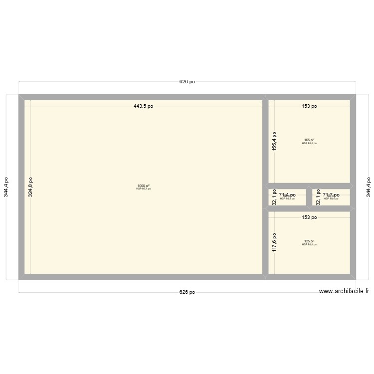 Cloé C.. Plan de 5 pièces et 123 m2