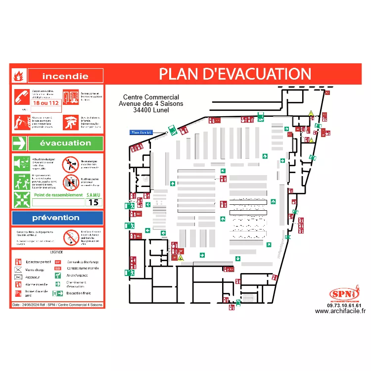 4 SAISONS INTERMARCHÉ EVAC 9. Plan de 4 SAISONS INTERMARCHÉ EVAC 9. Plan de