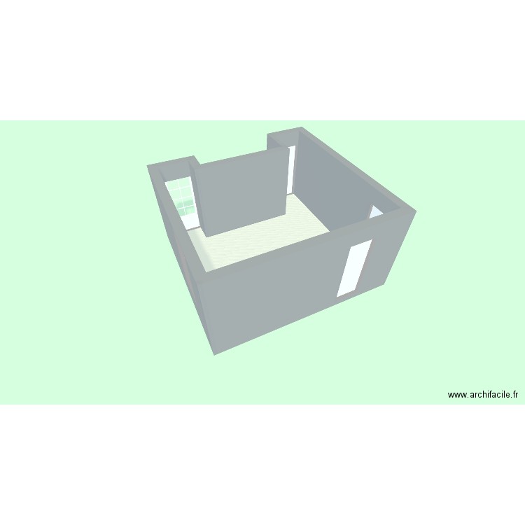 CUISINE. Plan de 1 pièce et 22 m2
