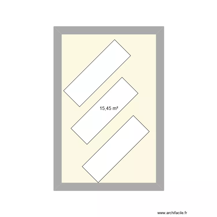 reformer 1. Plan de 1  et 15 m²