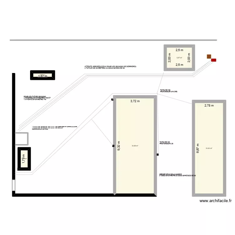 ARRIVEES D EAU EXTERIEUR. Plan de 5 Pièces et 66 m² ARRIVEES D EAU EXTERIEUR. Plan de 5 Pièces et 66 m²