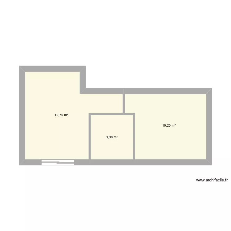 ST GILLES BASE. Plan de 3  et 27 m²