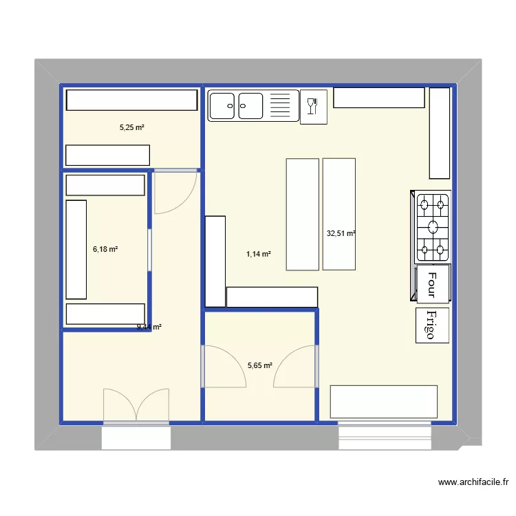 cuisine traiteur. Plan de 