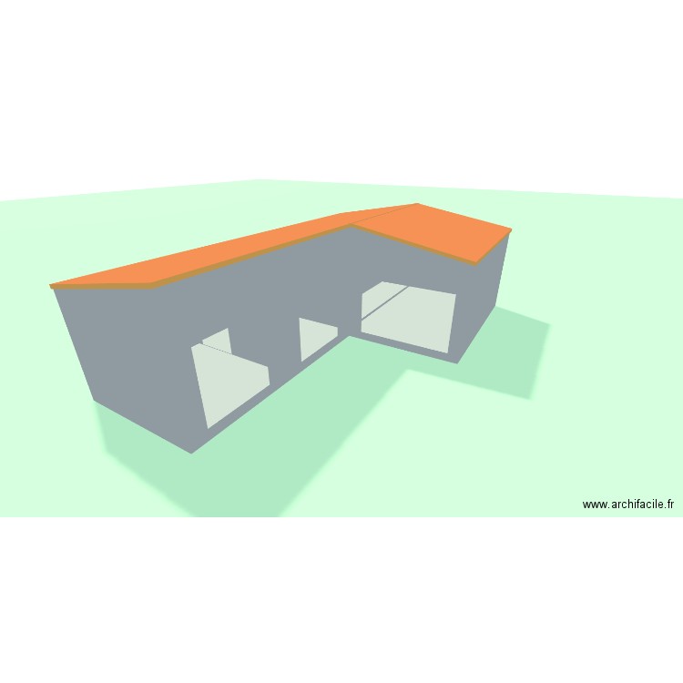 la Prairie 1.2. Plan de 5 pièces et 53 m2
