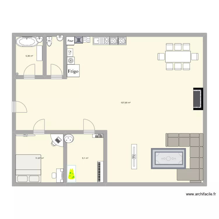 kylian roro. Plan de 4 Pièces et 134 m² kylian roro. Plan de 4 Pièces et 134 m²
