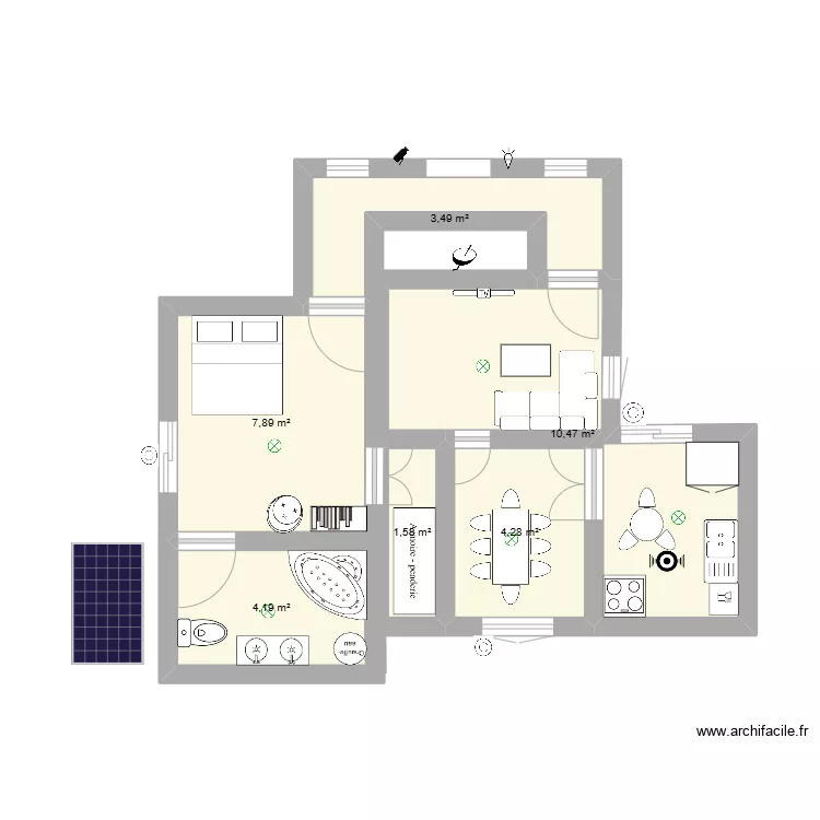 House1. Plan de 