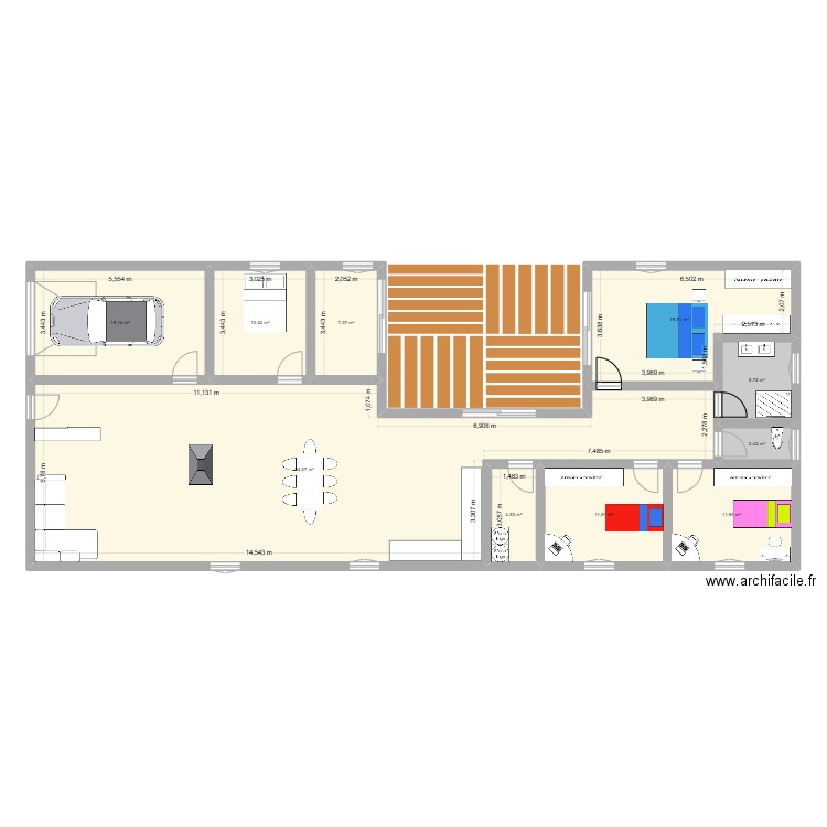 st blaise. Plan de 10 pièces et 187 m2