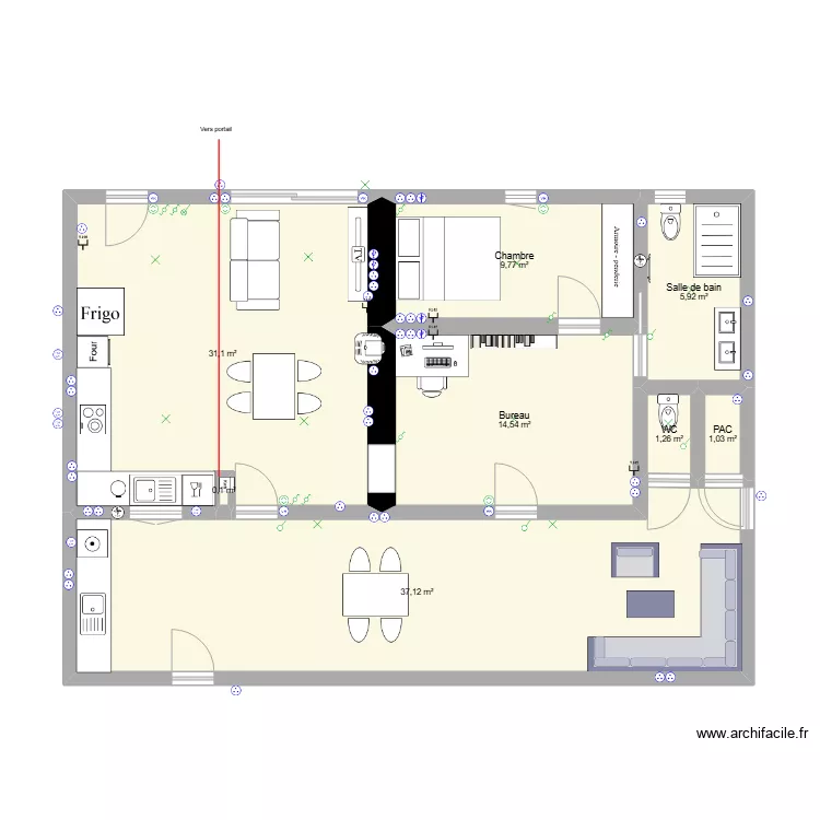 Projet Maison. Plan de 