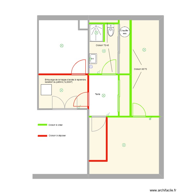 Projet Luzan Talence exe plâtrerie. Plan de 0 pièce et 0 m2 Projet Luzan Talence exe plâtrerie. Plan de 0 pièce et 0 m2