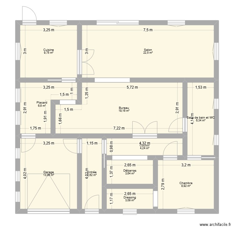 Home 2.0. Plan de 11 pièces et 102 m2