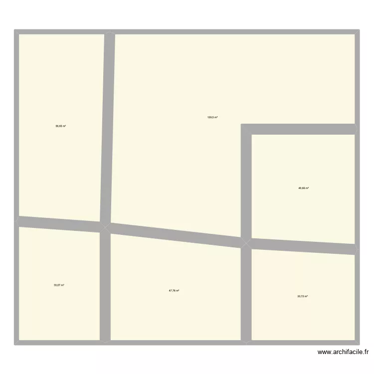 St VIVIEN. Plan de 6  et 341 m²