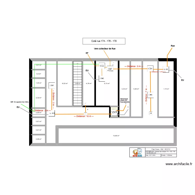 CAVE : ACP BERLIOZ - S03751. Plan de 