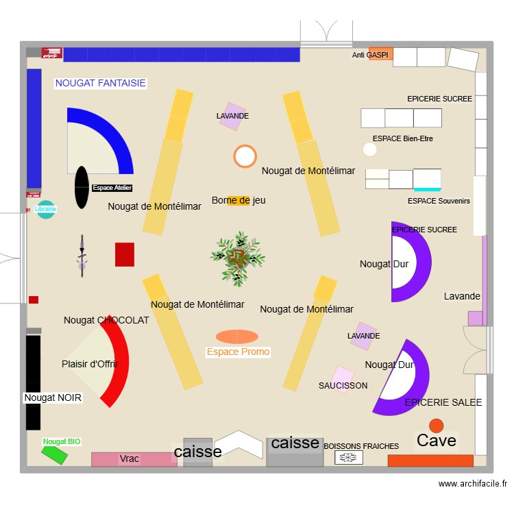 Boutique Est_2025 V4_AFFICHAGE ENTREE ATG. Plan de 1 pièce et 342 m2