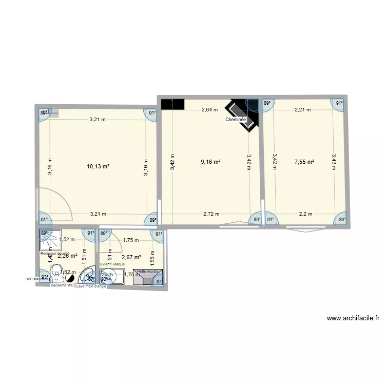 DS Renov. Plan de 5  et 32 m²