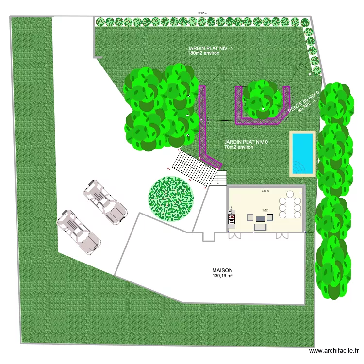 jardin v4. Plan de 2 pièces et 164 m² jardin v4. Plan de 2 pièces et 164 m²