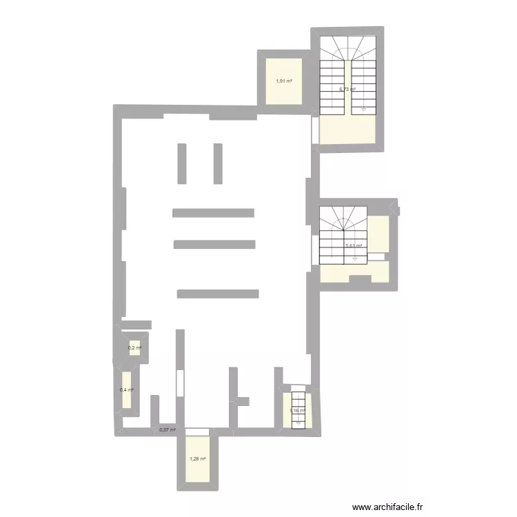 plan monoprix. Plan de 8  et 17 m²