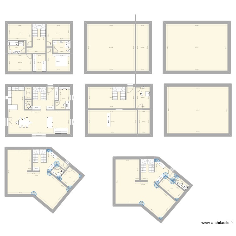 Etage_Joul117. Plan de 25 pièces et 654 m2