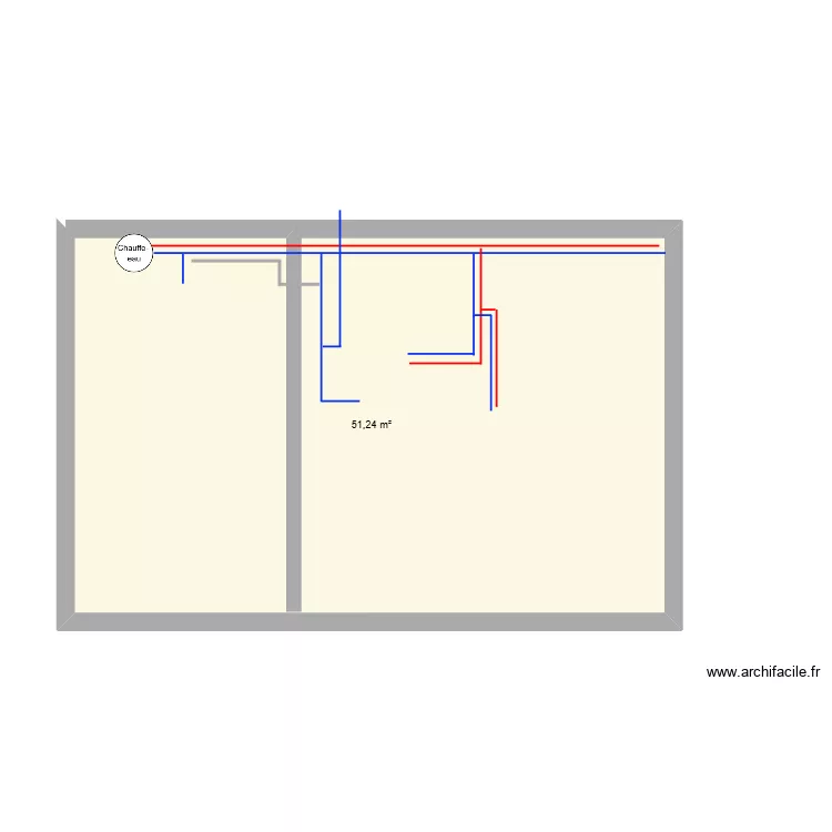 PLOMBERIE 1 07 2026. Plan de 1  et 51 m²