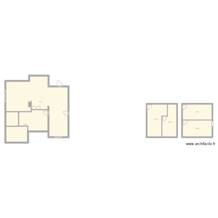 chevreuil V1. Plan de 6 pièces et 171 m2