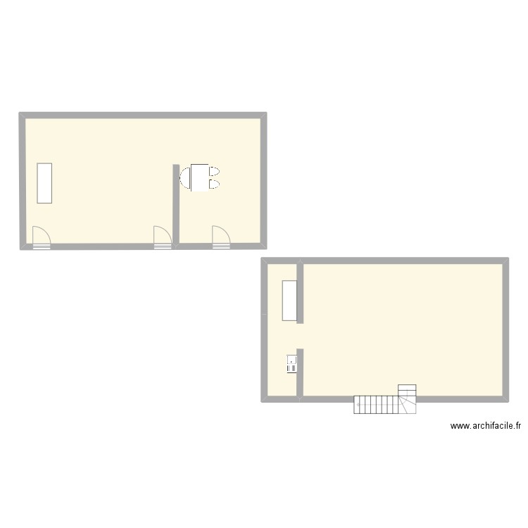 mesurer sam chic. Plan de 2 pièces et 123 m2