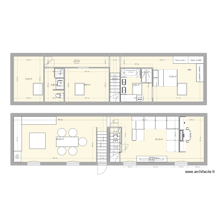 future appart nico + moi . Plan de 0 pièce et 0 m2
