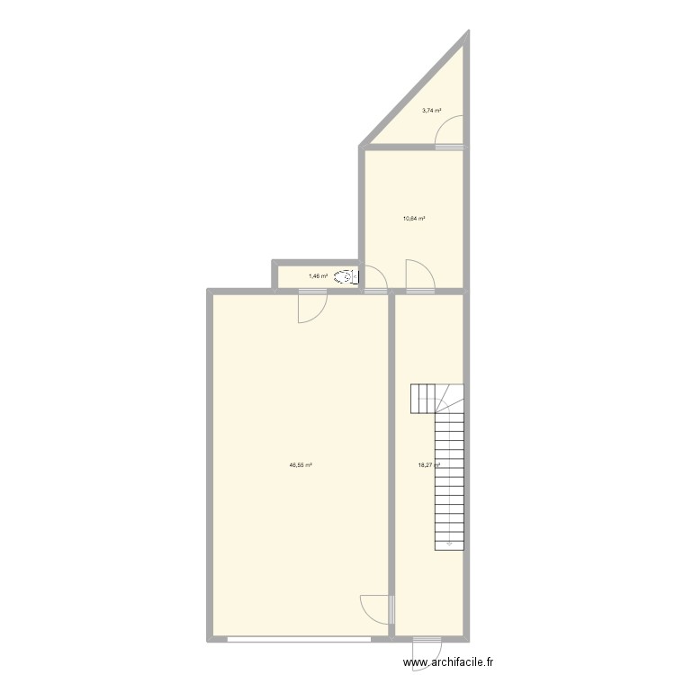 imm tamines. Plan de 5 pièces et 81 m2