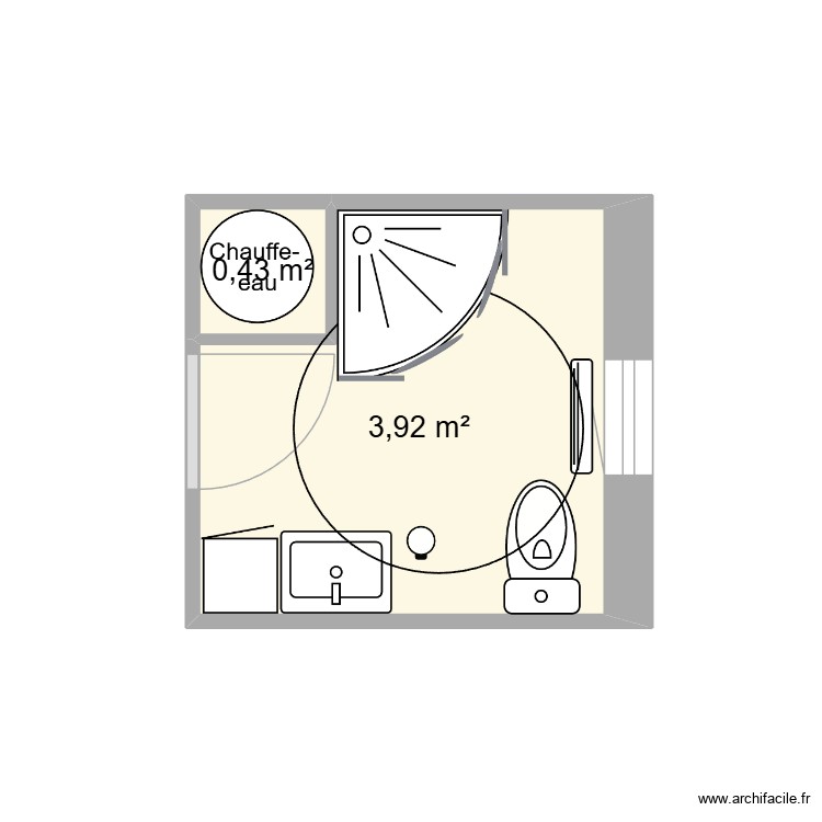salle de bain Sion. Plan de 0 pièce et 0 m2