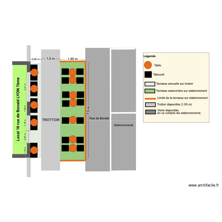 ILEGAL - PLAN TERRASSE. Plan de 0 pièce et 0 m2