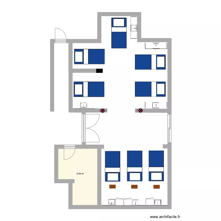 echo option 5. Plan de 1  et 10 m²
