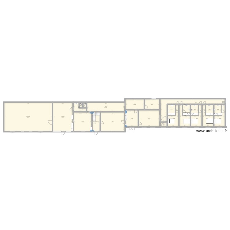 Les 3 saules. Plan de 23 pièces et 439 m2