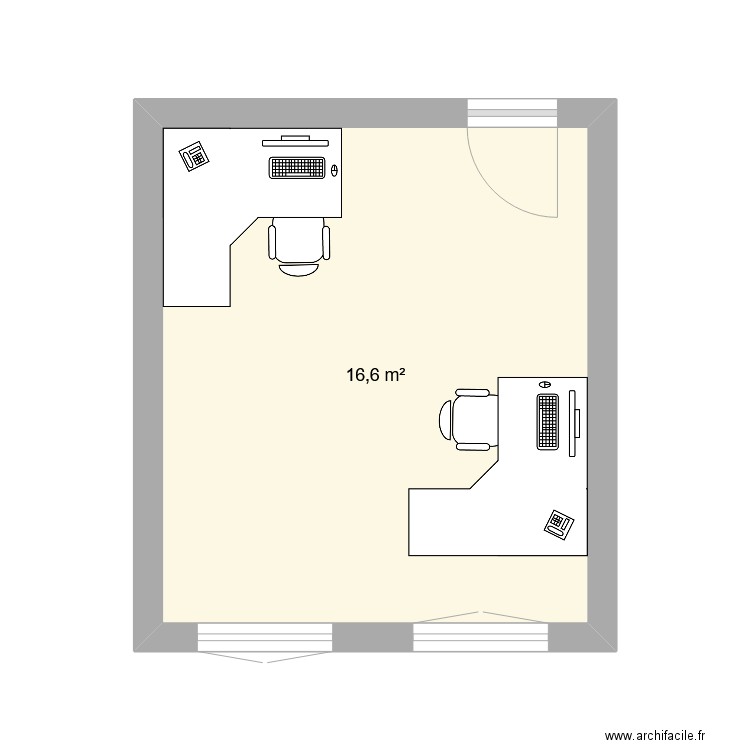 bureau sabrina. Plan de 0 pièce et 0 m2