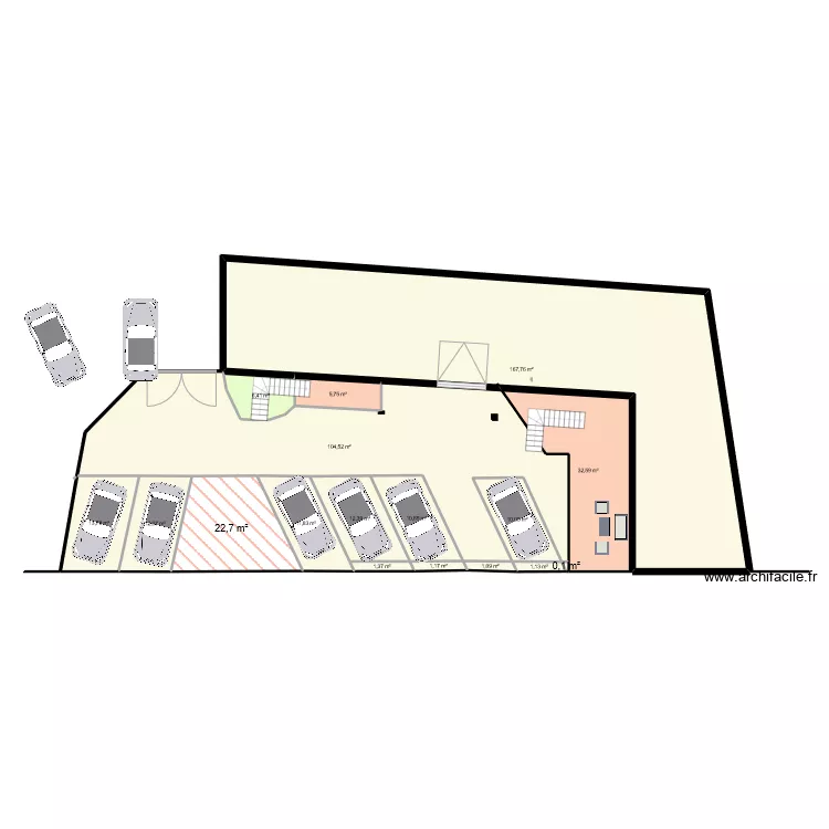 boudissa parking option 2. Plan de 