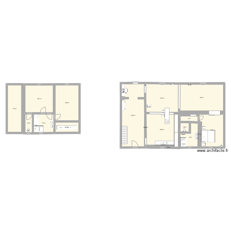 maison ST GERMAIN LA BLANCHE HERBE. Plan de 18 pièces et 188 m2