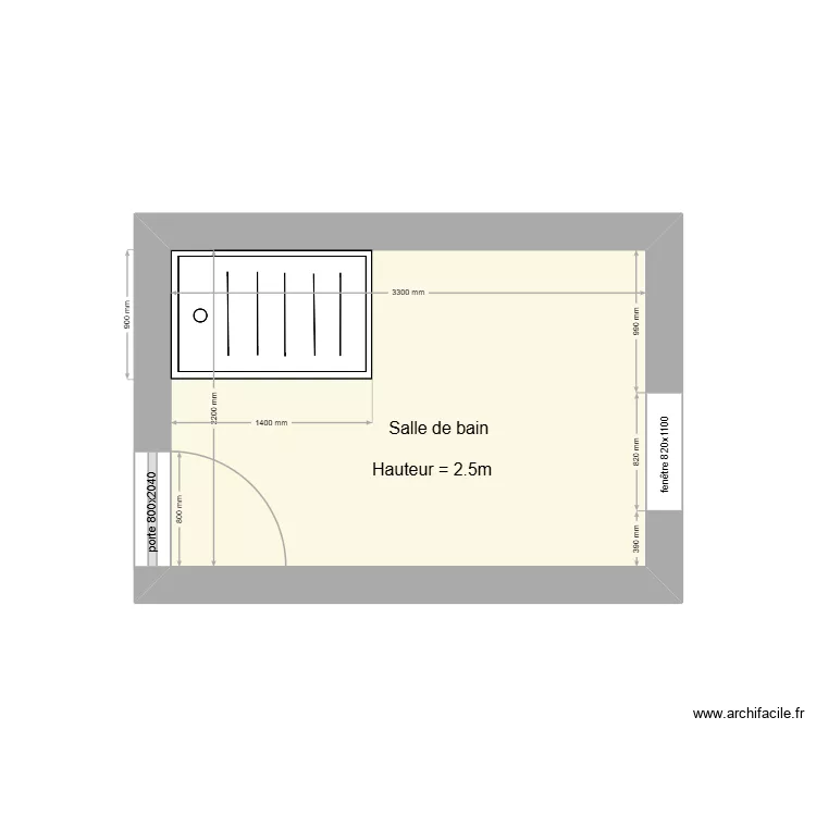 salle de bain St Romain. Plan de 1 et 7 m² salle de bain St Romain. Plan de 1 et 7 m²