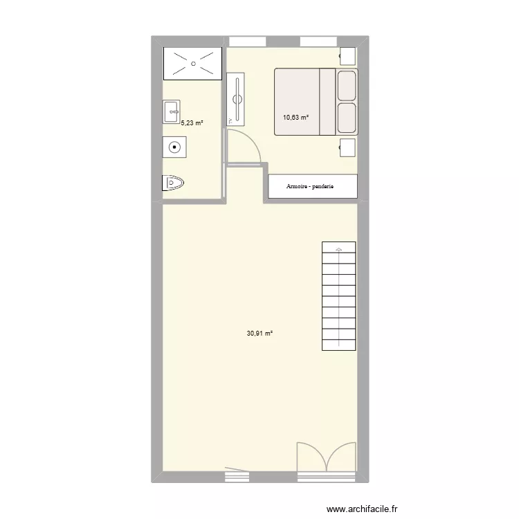 ka chez. Plan de 3 et 47 m² ka chez. Plan de 3 et 47 m²