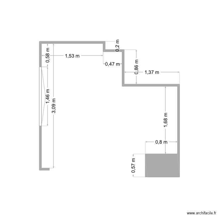 CUISINE M1. Plan de 0 pièce et 0 m2