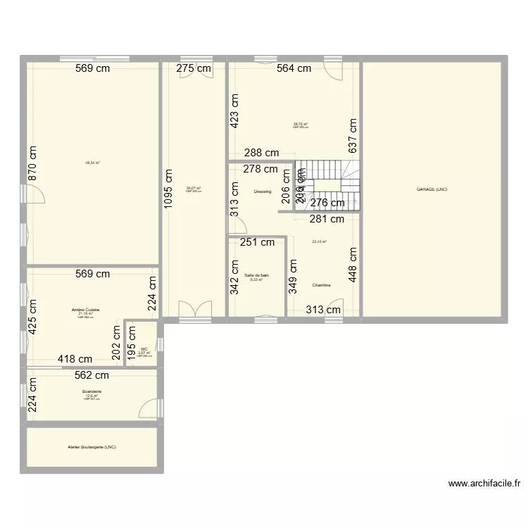 LANNELONGUE RDC. Plan de 