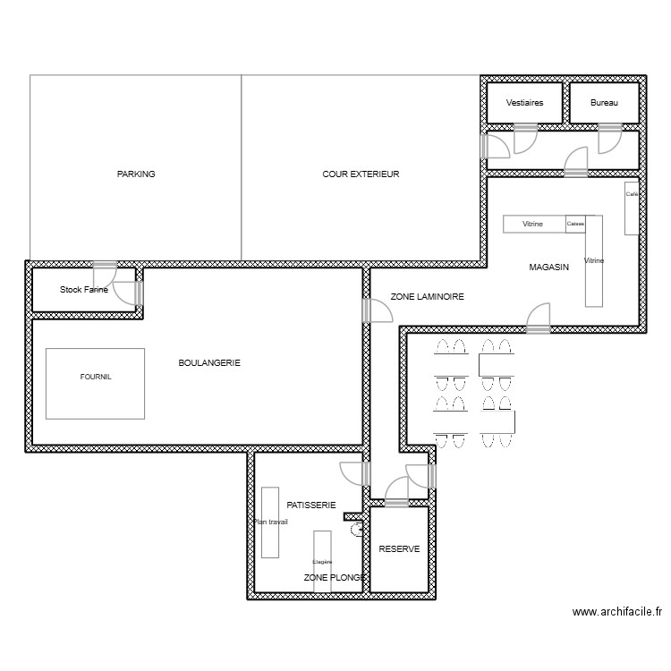 LE QUIGNON. Plan de 8 pièces et 155 m2